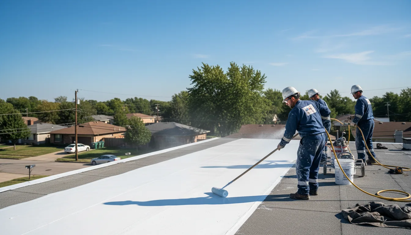 Commercial roof coating in Heidelberg, MS near me